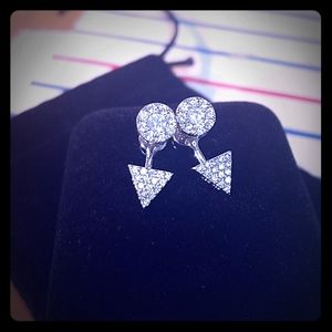 925 CZ earring jackets